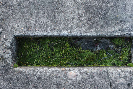 background crack in the plaster walls of the old vintageの写真素材