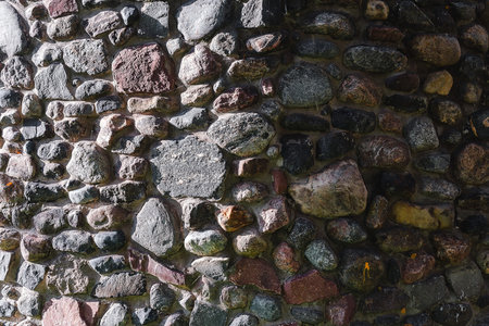 Decorative background gray wall decoration with natural stone with cementの写真素材