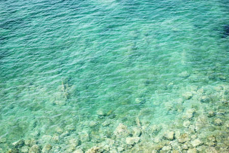 Fantastic blue sea background. The azure sea, transparent as a tear water,の写真素材