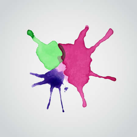 Watercolor Splash On White Backgroundのイラスト素材