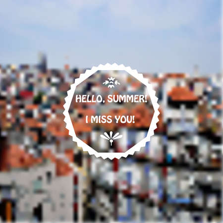 summer backgroundのイラスト素材