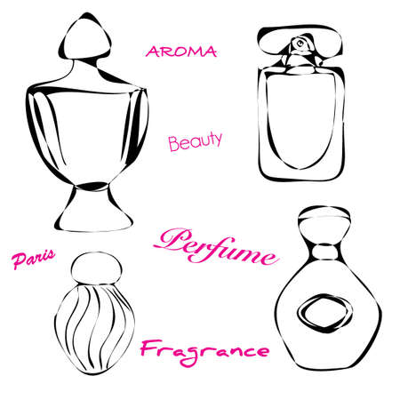 Perfume bottlesのイラスト素材