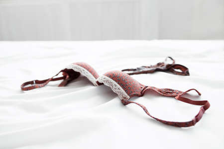 Lingerie Women Beauty Sex Fashion Relax Bed Erotic Passion Conceptの写真素材