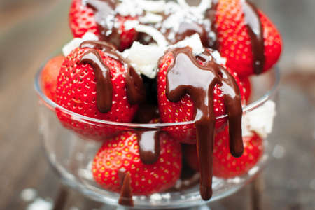Dessert Sweet Strawberry Summer Homemade Dining Morning Food Conceptの写真素材