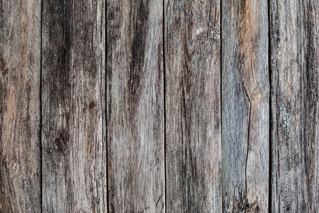 Vertical wooden planks texture. Old rustic wood, aged table, wall, floor background, free space for textの写真素材