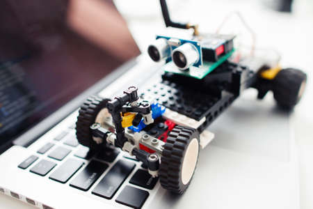 Diy Electronics Construction Toy Entertainment Technology Development Hobby Conceptの写真素材