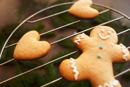 Gingerbread Food Christmas Treat Santa Pastry Culinary Breakfast Holiday Conceptの写真素材