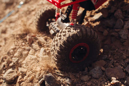 Wheel Slip Skid Crawler Buggy Rally Extreme Desert Countryside Leisure Conceptの写真素材