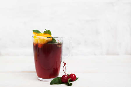 Drink Punch Sangria Glintwein Grog Wine Party Celebration Fun Conceptの写真素材