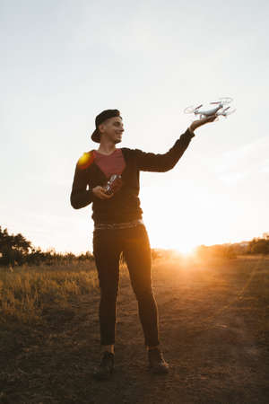 Drone Toy Adult Helicopter Rc Electronics Technology Innovation Aeromodelling Fun Leisure Conceptの写真素材