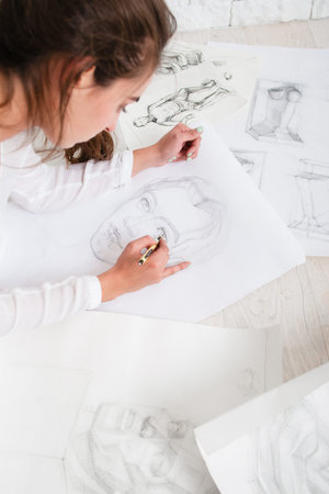 Art Idea Inspiration Sketch Portrait Talent Craft Creativity Workshop Studio Student Concept