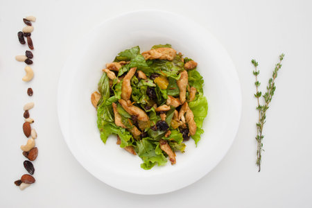 Food Salad Side Dish Organic Healthy Cuisine Snack Conceptの写真素材