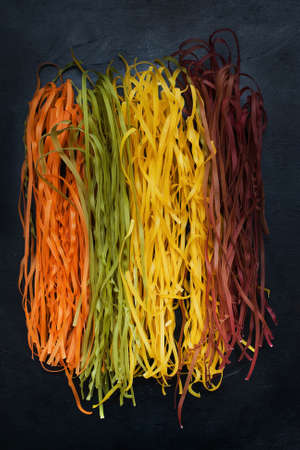 food organic vegetable pasta italian gluten-free background conceptの写真素材