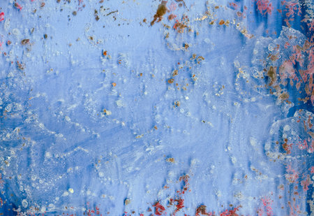 dirty untidiness creative art glass mud concept. scornful attitude towards the environmentの写真素材