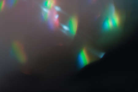 bright flashes optical lens flare creative photography art style. black backgroundの写真素材