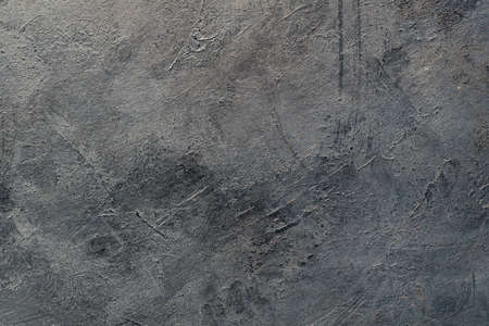 abstract art grey black textured background. distressed dark backdrop. scratched dust design. copyspace conceptの写真素材