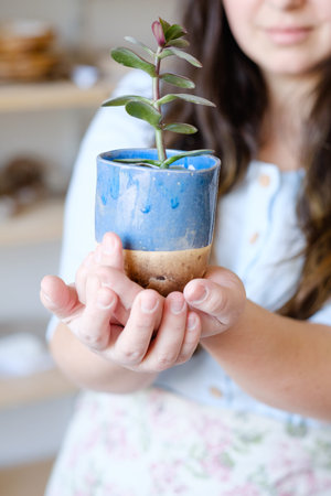 nature protection and preservation. environmental conservation. ecology and flora concept. woman...
