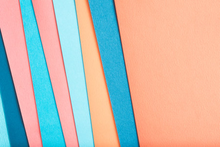 construction paper layers. abstract colorful background design. copyspace concept.の写真素材