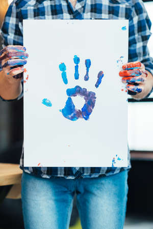 Contemporary art. Extraordinary creative approach. Inspiration and skills improvement. Painting...