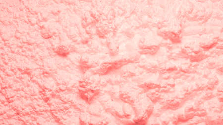 Coral red foam texture abstract art background. Bubbled whipped cream design surface.