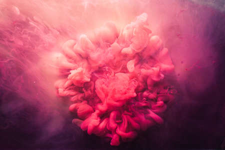 Creative background. Sorcery alchemy. Magenta smog cloud.の写真素材