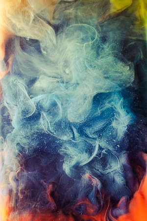 Haze cloud background. Mysterious aura. Multicolor steam mix.の写真素材