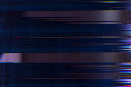 Distorted screen. Video error. Blue striped static noise.