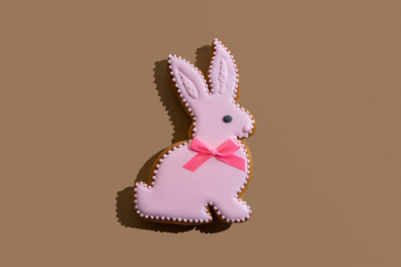 Easter bunny. Gingerbread bakery. Festive pastry. Traditional holiday celebration. Sweet animal...