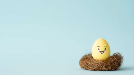 mortgage loan property insurance egg happy faceの写真素材
