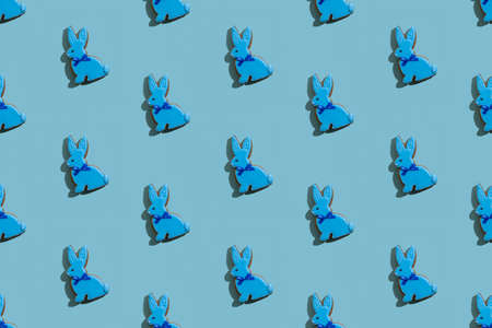 food banner seamless pattern bunny bakery art