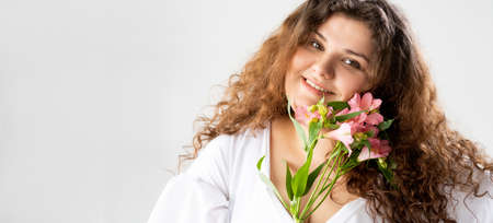 intimate protection happy plus size woman natural