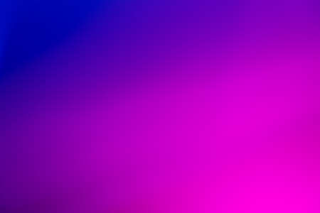 Neon light overlay. Defocused glow. Holographic illumination. Blur bright pink blue color UV radiance smooth texture abstract copy space background.の写真素材