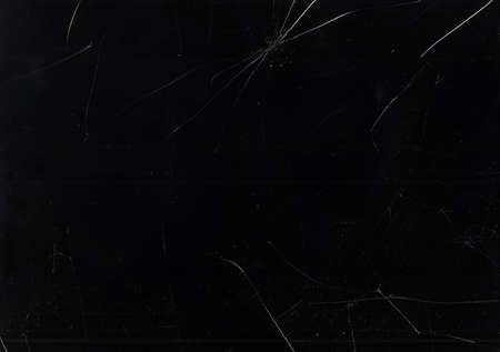 Fractured glass texture. Scratches overlay. Broken transparent windshield. Grunge old dirty matrix...