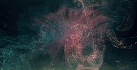 Smog leak. Sorcery spell. Blue magenta steam blend. Abstract art background shot on Red Cinema...