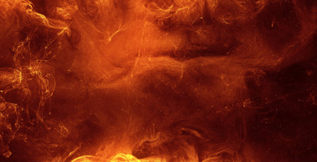 Ink water explosion. Burning toxic fumes effect. Abstract art background shot on Red Cinema camera 6k.の写真素材