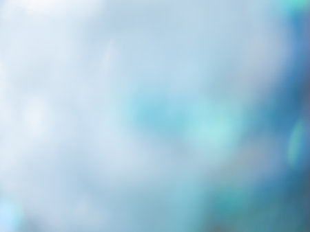 Blur iridescent glow. Bokeh light flare. Gleam leak. Defocused blue pink white color soft glare on...
