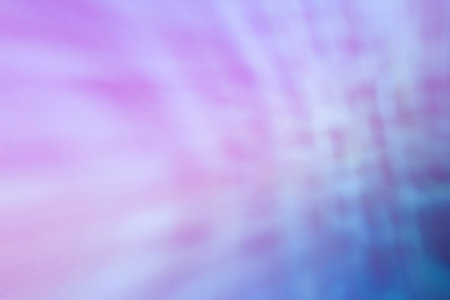 Blur neon glow. Light flare overlay. Bokeh radiance. Defocused pink blue purple color smooth rays...