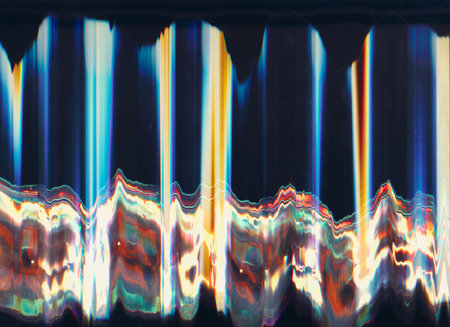 Technology interference. Transmission glitch Signal error background