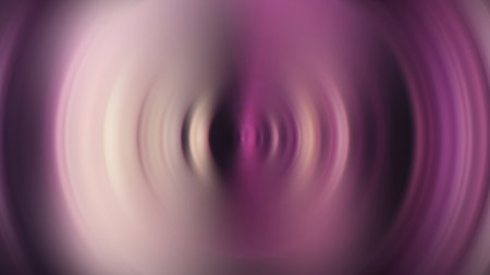 Glowing swirl. Light motion. Vortex circle. Defocused neon purple pink white color gradient circle flare abstract illustration background.の写真素材