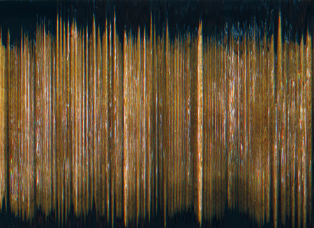 Glitch texture. Analog noise. Static distortion. Orange blue black color fuzzy lines artifacts on...
