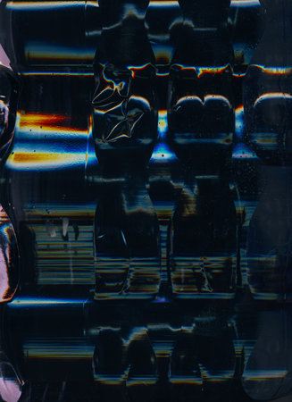 Old film texture. Wet distressed overlay. Glitched screen. Orange blue white light flare water drops...