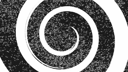 Abstract background grain effect television spiral