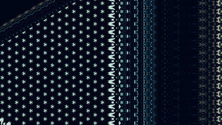 Striking combination of dark light colors in geometric design with dotted striped elements art...