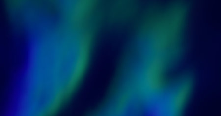 Blur horizon. Smooth gradient. Defocused leak multicolor green blue rays holographic flickers beam lens flare on abstract dark art.の写真素材