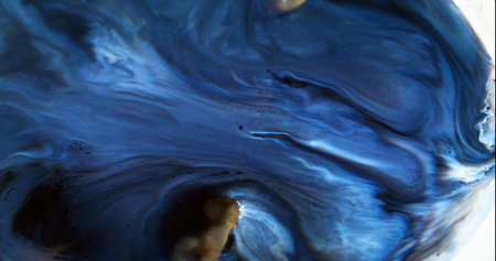Grunge flow. Marble paint. Dark defocused gray enamel chaotic waves pouring over barrier. Color art...