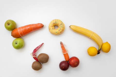 Contraception Importance Sex Protection Penis Condom Phallus Erection Vagina Group Conceptの写真素材