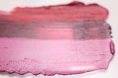 Colorful lipstick samples selective focus backdrop. Creative advertising, cosmetics commercial background. Glamorous magazine, beauty conceptの写真素材