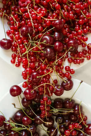 Detox diet healthy food vegetarian berries fresh natural vitamins raw summer concept