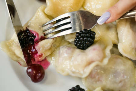 Culinary serving cooking morning dinner preparation restaurant conceptの写真素材