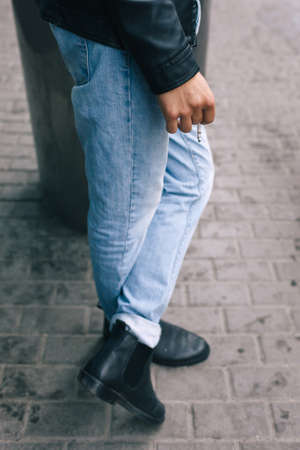 smoking addiction fashion guy urban biker style concept